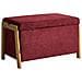 Cassapanca Edland Tessuto Bordeaux - Foto miniatura 5