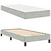 Letto a molle con materasso Grigio chiaro 90 x 210 cm Tessuto - Foto miniatura 4