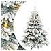 Albero di Natale artificiale con 150 LED Bianco 120 cm PE e PVC - Foto miniatura 1