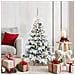 Albero di Natale artificiale con 150 LED Bianco 120 cm PE e PVC - Foto miniatura 2