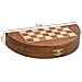 Scacchi Magnetici Con Scatola Semirotonda In Legno Marrone D23x2h - Foto miniatura 4