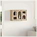 Armadio pensile Rovere Sonoma 60 x 20 x 40 cm Legno multistrato - Foto miniatura 4