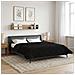 Duvet Estivo Nero 200 x 220 cm Microfibra e Fleece Teddy - Foto miniatura 2