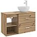 Set di mobili per il bagno 2 pcs Rovere Artigianale - Foto miniatura 1