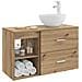 Set di mobili per il bagno 2 pcs Rovere Artigianale - Foto miniatura 4