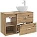 Set di mobili per il bagno 2 pcs Rovere Artigianale - Foto miniatura 5