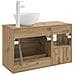 Set di mobili per il bagno 2 pcs Rovere Artigianale - Foto miniatura 6