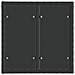 Set Divano da Giardino 11 pcs Nero polyrattan - Foto miniatura 6
