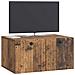 Mobile Porta TV da Muro Legno antico 59,5 x 41 x 30 cm - Foto miniatura 2