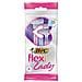 3 Bic Rasoi Flexi Lady Con Lame Mobili Donna Trilama Usa E Getta Monouso - Foto miniatura 1