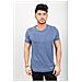 T-shirt Uomo Fiammata Con Scritta Blu L - Foto miniatura 1