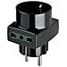 Adattatore multiplo 3 uscite Nero - Foto miniatura 1