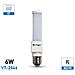 Lampadine Led E27 6w Pl Orientabile Smd Tubolare Tower Luce Calda 3000k Vt-2046 7211 - Foto miniatura 1