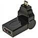 Adattatore Micro Hdmi Maschio - Hdmi Femmina Con Connettore Inclinabile - Foto miniatura 1