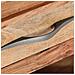 Tavolino Da Caffè 110x55x45 Cm In Legno Massello Di Acacia - Foto miniatura 3