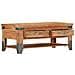 Tavolino Da Caffè 110x55x45 Cm In Legno Massello Di Acacia - Foto miniatura 6
