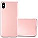 Custodia Compatibile Con Apple Iphone Xs Max In Oro Rosa Metallo - Hard Case Coperchio Protettivo In Look Metallico Contro I Graffi E Gli Urti - Foto miniatura 1