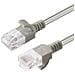 Cavo Rj45 Utp Cat6a - 0,5 Mt Termosaldato - Slim 3,6mm - Grigio - Foto miniatura 2