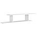 Scaffale TV Parete Rovere Bianco 125x18x23 cm Legno Multistrato - Foto miniatura 2