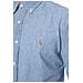 Uomo - Camicia Slim Fit In Chambray Azzurro - Foto miniatura 4