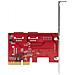 Scheda PCIe SATA - Scheda di espansione SATA PCIe a 6 porte - 6 Gbps - Profilo basso /completo - Connettori SATA impilati - Foto miniatura 8