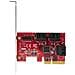 Scheda PCIe SATA - Scheda di espansione SATA PCIe a 6 porte - 6 Gbps - Profilo basso /completo - Connettori SATA impilati - Foto miniatura 7