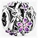 Charm Pandora Openwork Margherita Viola - Foto miniatura 1