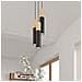 Lampada A Sospensione In Legno Pablo 2 Nero 900x60x300 Mm Metallo - Foto miniatura 9