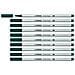 Pen 68 brush - Pennarello Premium con punta a pennello - Confezione da 10 - Verde turchese - Foto miniatura 1