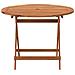 Tavolo Da Giardino Pieghevole 90x75 Cm Legno Massello Acacia - Foto miniatura 3