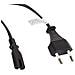 Cavo Di Alimentazione Eight Schuko Maschio A Iec 320 C7 Eu Maschio 1,8 Metri Nero Ca-c7ca-10cc-0018-bk - Foto miniatura 1