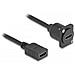 Cavo Hdmi Tipo D Femmina-femmina Nero Da 20 Cm - Foto miniatura 1