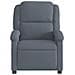 Poltrona Reclinabile Grigio Scuro In Velluto - Foto miniatura 3