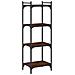 Libreria 4 Ripiani Rovere Marrone 40x30x120cm Legno Multistrato - Foto miniatura 2