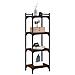 Libreria 4 Ripiani Rovere Marrone 40x30x120cm Legno Multistrato - Foto miniatura 3