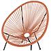Sedia Spaghetti Rattan Arancione Acapulco Ii - Foto miniatura 4