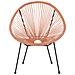 Sedia Spaghetti Rattan Arancione Acapulco Ii - Foto miniatura 6