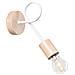 Lampada Da Parete Ember Bianco Sl. 1473 - Minimalista Lampada Da Parete Bianco /legno Naturale 24x10x19 Cm - Foto miniatura 1