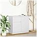 Credenza con Cassetto Bianco 71x35x65 cm in Legno Multistrato - Foto miniatura 1