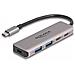 Hub USB 5 Gbps a 2 porte USB Type-C e 2 porte Tipo-A con connettore USB Type-C - Foto miniatura 1
