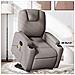 Poltrona Alzapersona Massaggiante Reclinabile Tortora Tessuto - Foto miniatura 1
