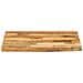 Piano Tavolo 80x80x3,8cm Bordi Vivi Legno Massello Mango Grezzo - Foto miniatura 3