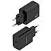 A110-0939 Caricabatterie per dispositivi mobili Fotocamera, GPS, MP3, MP4, Telefono cellulare, Computer portatile, Smartphone, Tablet, Universale Nero AC Ricarica rapida Interno - Foto miniatura 4