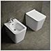 Sanitari Filo Pavimento Wc, Bidet, Copriwater Soft-close Scirocco Bianco - Foto miniatura 1