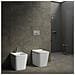 Sanitari Filo Pavimento Wc, Bidet, Copriwater Soft-close Scirocco Bianco - Foto miniatura 3
