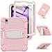 Custodia Per Ipad Pro 12.9” Armata Con Supporto E Alloggiamento Per Stilo Rosa - Foto miniatura 1