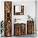 Set di mobili per il bagno 4 pcs Rovere fumo 61 x 35 x 64 cm - Foto miniatura 2