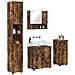 Set di mobili per il bagno 4 pcs Rovere fumo 61 x 35 x 64 cm - Foto miniatura 3
