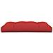 Cuscino per Pallet Rosso 120x80x12 cm in Tessuto - Foto miniatura 4