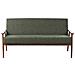 Divano 3 Posti Esrum Tessuto Marrone Scuro /verde - Foto miniatura 2
